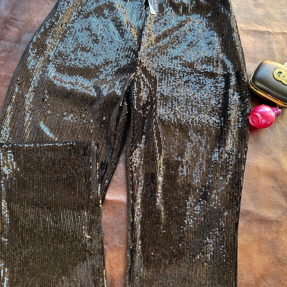 Fashion Nova Black Sequin Pants